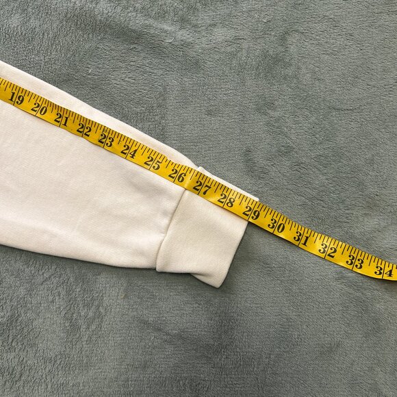 Psycho Bunny Lifeguard Sweatshirt Adult Medium Off White Crew Neck Sweater Mens - Picture 14 of 14